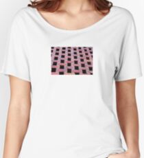 Red Brick Checkers Women's Relaxed Fit T-Shirt