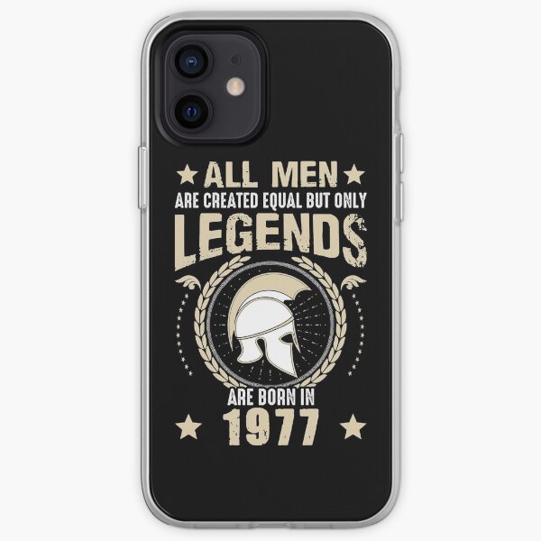 All Man Are Equal Legends Are Born In 1977 iPhone Soft Case