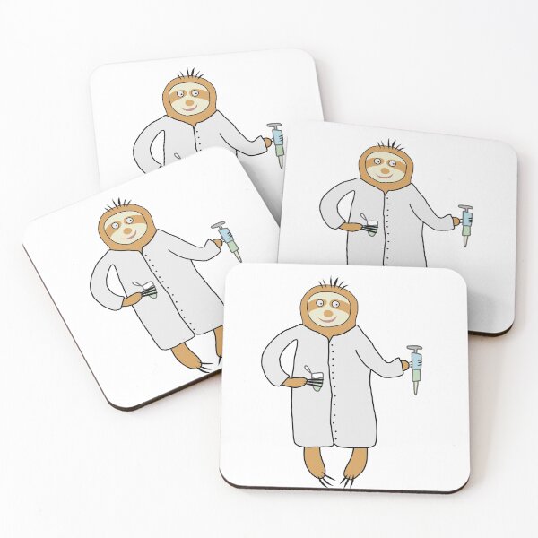Item preview, Cute Sloth in a Lab Doing a PCR designed and sold by fogoosherie.