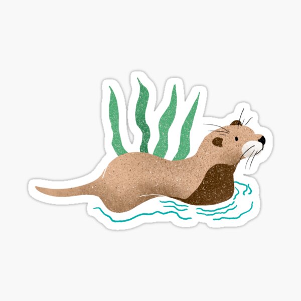 Sea Otters Sticker