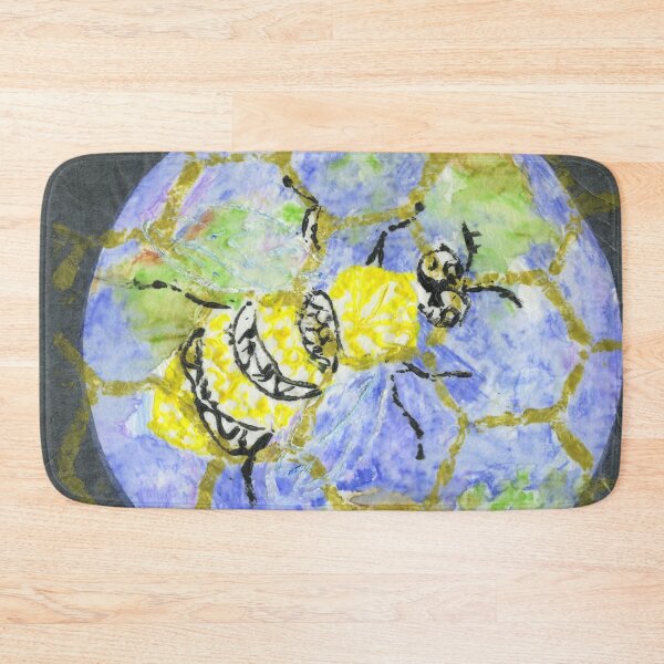 Item preview, Collagraph Bee Earth Day designed and sold by LymphomaLass.