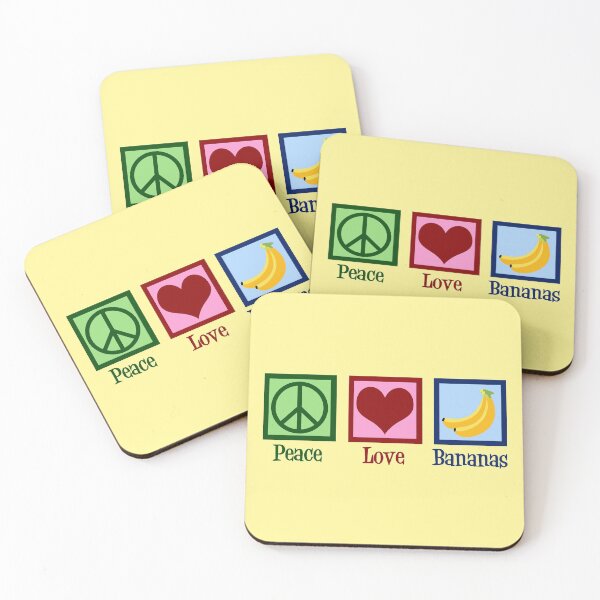 Item preview, Peace Love Bananas designed and sold by Epic Love Designs.
