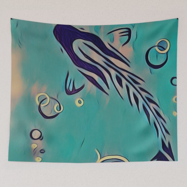 Item preview, Koi fish with bubbles designed and sold by GAP90.