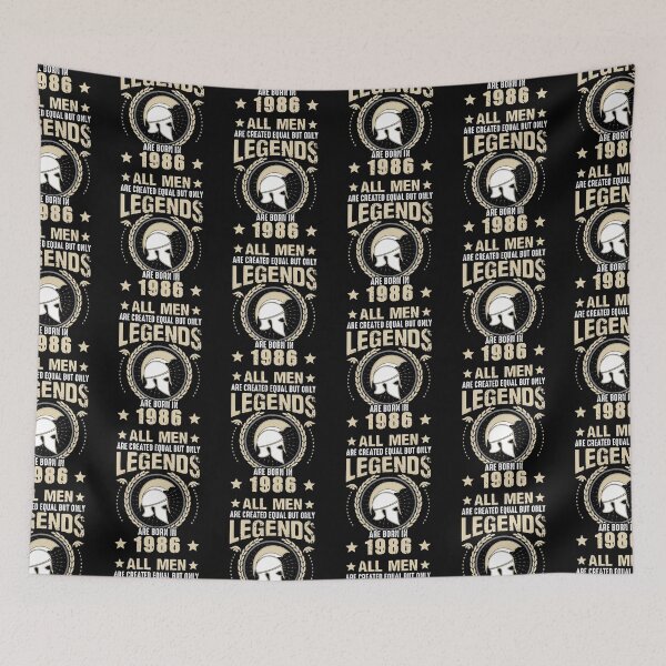 Item preview, All Man Are Created Equal But Only Legends Are Born In 1986 designed and sold by Qudkin.