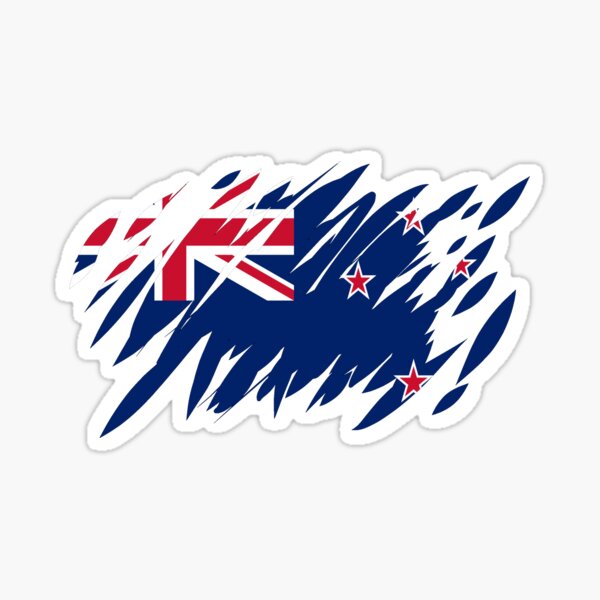 Item preview, Ripped New Zealand Flag designed and sold by TwistedEarth.