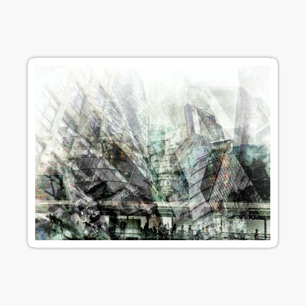 London - Architecture - Mix II Sticker