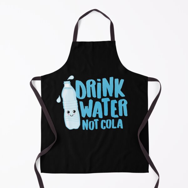 Item preview, Drink Water Not Cola Kawaii Water Bottle designed and sold by Hixon House.