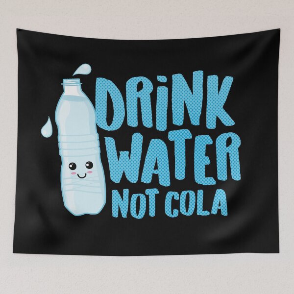 Item preview,  Drink Water Not Cola Kawaii Water Bottle  designed and sold by Hixon House.