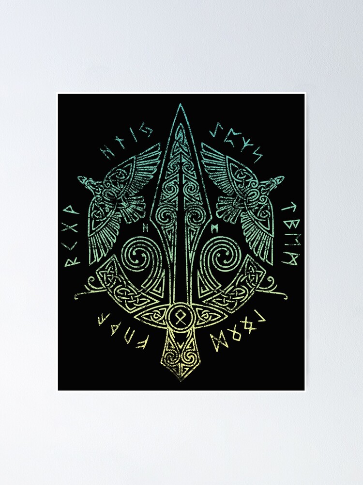 Gungnir Spear of Odin Viking Norse Symbol Poster for Sale by Wanderlust77