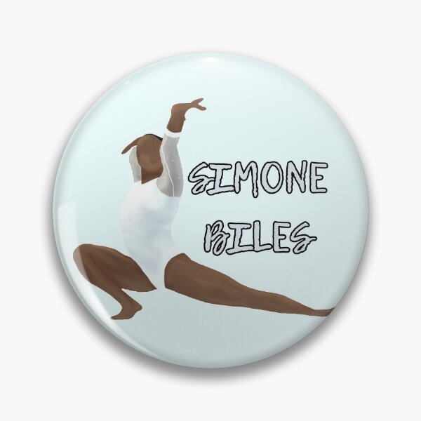 Item preview, Simone Biles Gymnast Art with Name - White leo designed and sold by Cherries4.