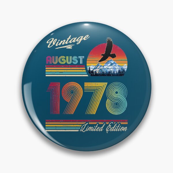 Item preview, August 1978 Birthday designed and sold by GreenSplash.