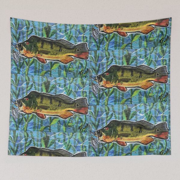 Item preview, Peacock bass a catchin’ designed and sold by Artladyjen.