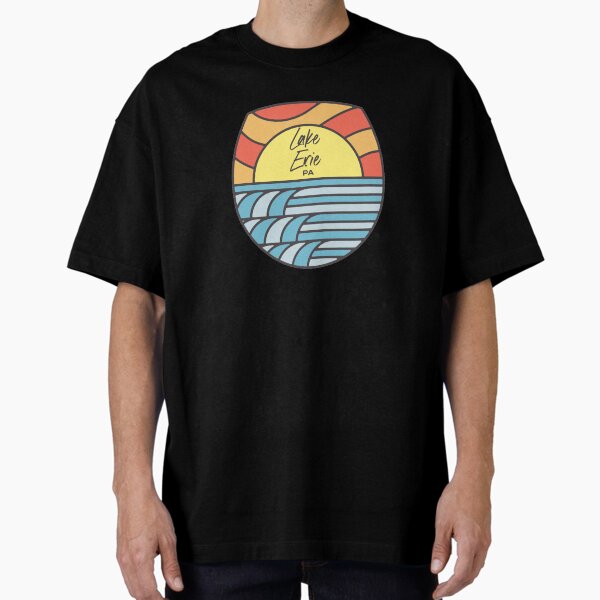 Item preview, Lake Erie Pennsylvania PA Retro Water Sunrise and Sunset designed and sold by palmettodigital.
