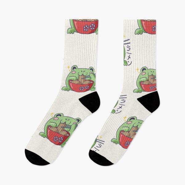 Item preview, Cute frog eating ramen designed and sold by TamGustam.
