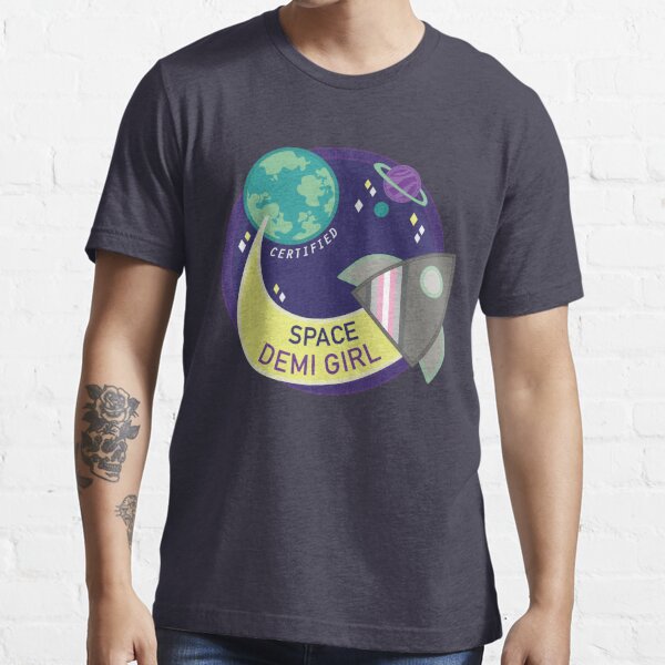 Space Demi Girl T Shirt By Softbiology Redbubble Demisexual T