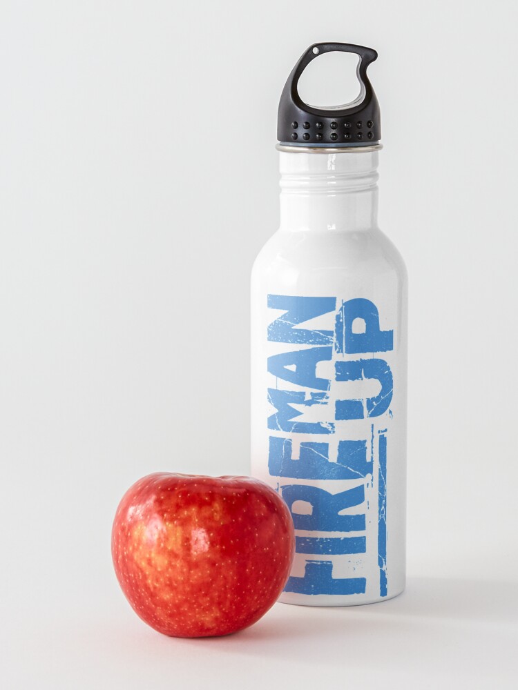 Alternate view of Fireman Up Stack Logo Water Bottle