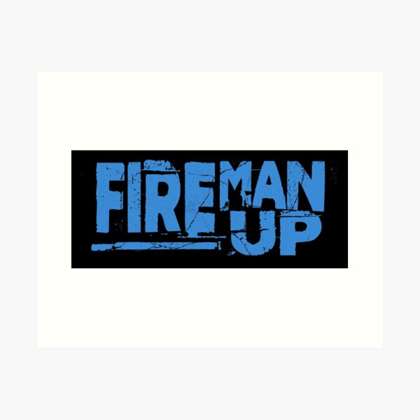 Fireman Up Stack Logo Art Print
