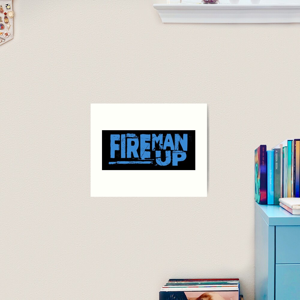 Fireman Up Stack Logo Art Print