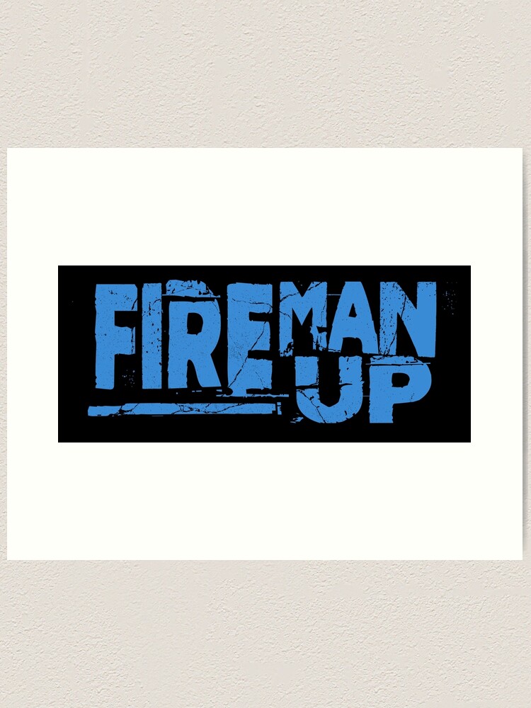 Alternate view of Fireman Up Stack Logo Art Print