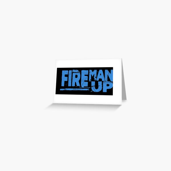 Fireman Up Stack Logo Greeting Card