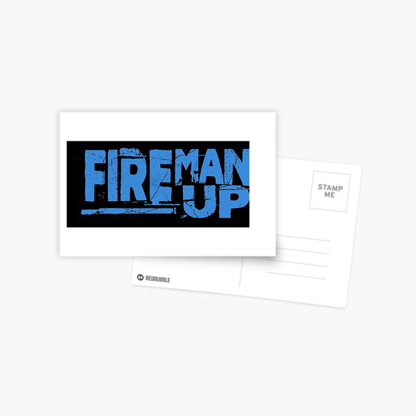 Fireman Up Stack Logo Postcard