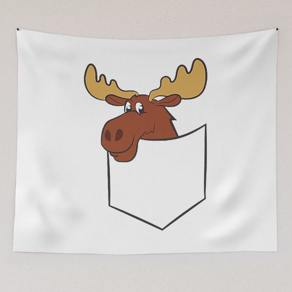 Item preview, Canadian Moose In The Pocket Elk Cute Moose In designed and sold by TwoheyLozen.