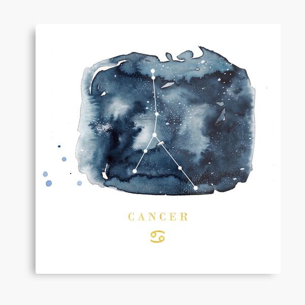 Cancer Zodiac Constellation Metal Print