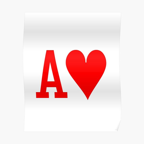 Poster Herz Anzug Redbubble