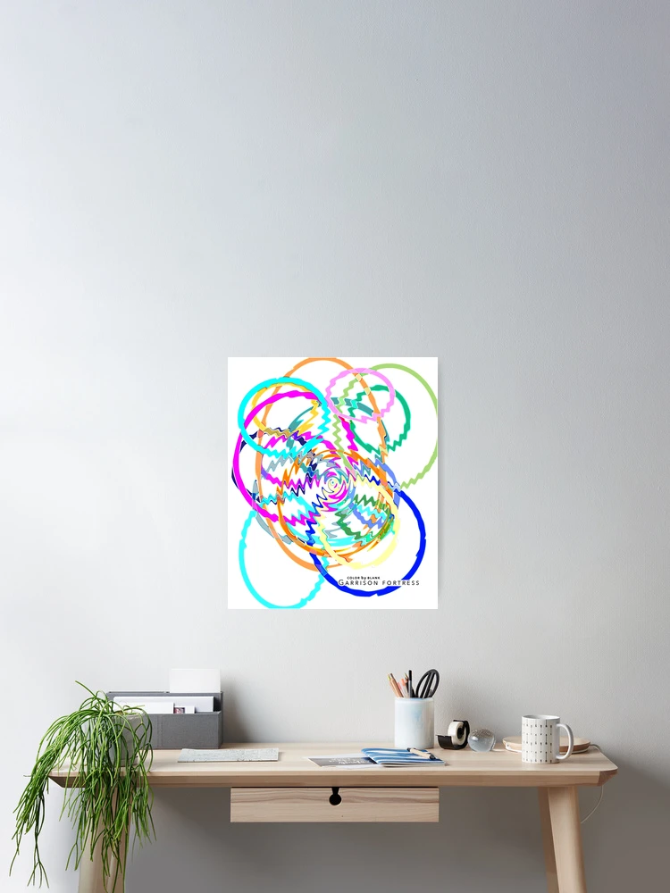 Thumbnail 2 of 3, Poster, Interference Pattern designed and sold by ColorByBlank.