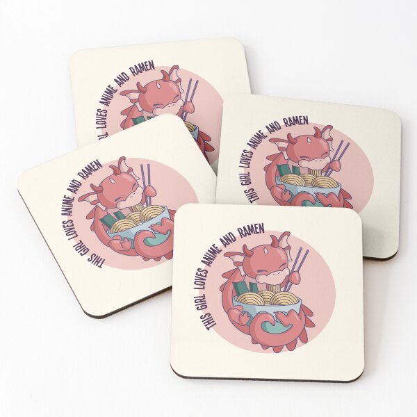Item preview, Cute Dragon This girl loves anime and ramen designed and sold by TamGustam.