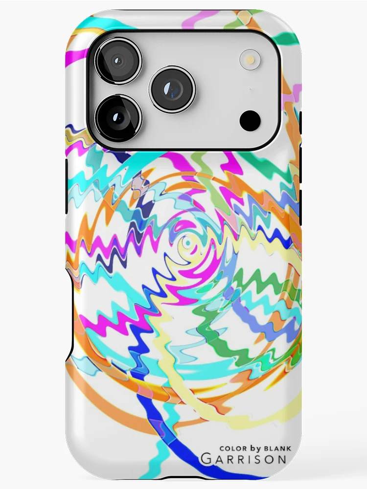 Thumbnail 1 of 4, iPhone Case, Interference Pattern designed and sold by ColorByBlank.