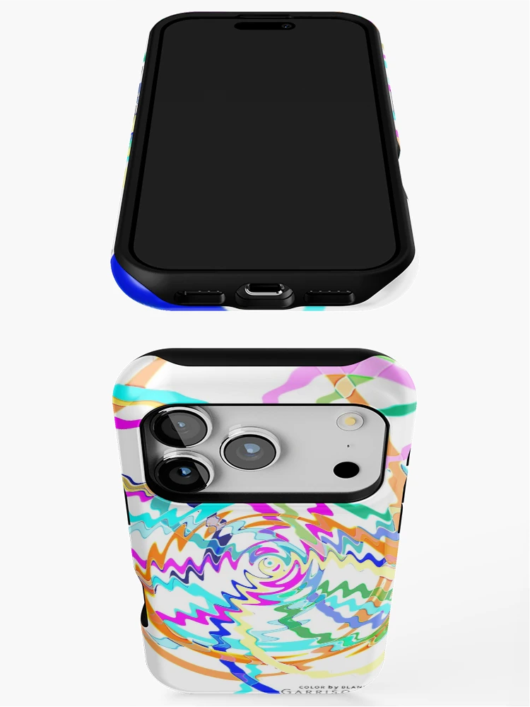 Thumbnail 3 of 4, iPhone Case, Interference Pattern designed and sold by ColorByBlank.