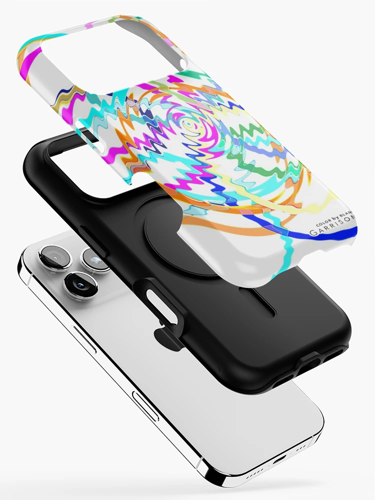 Thumbnail 2 of 4, iPhone Case, Interference Pattern designed and sold by ColorByBlank.