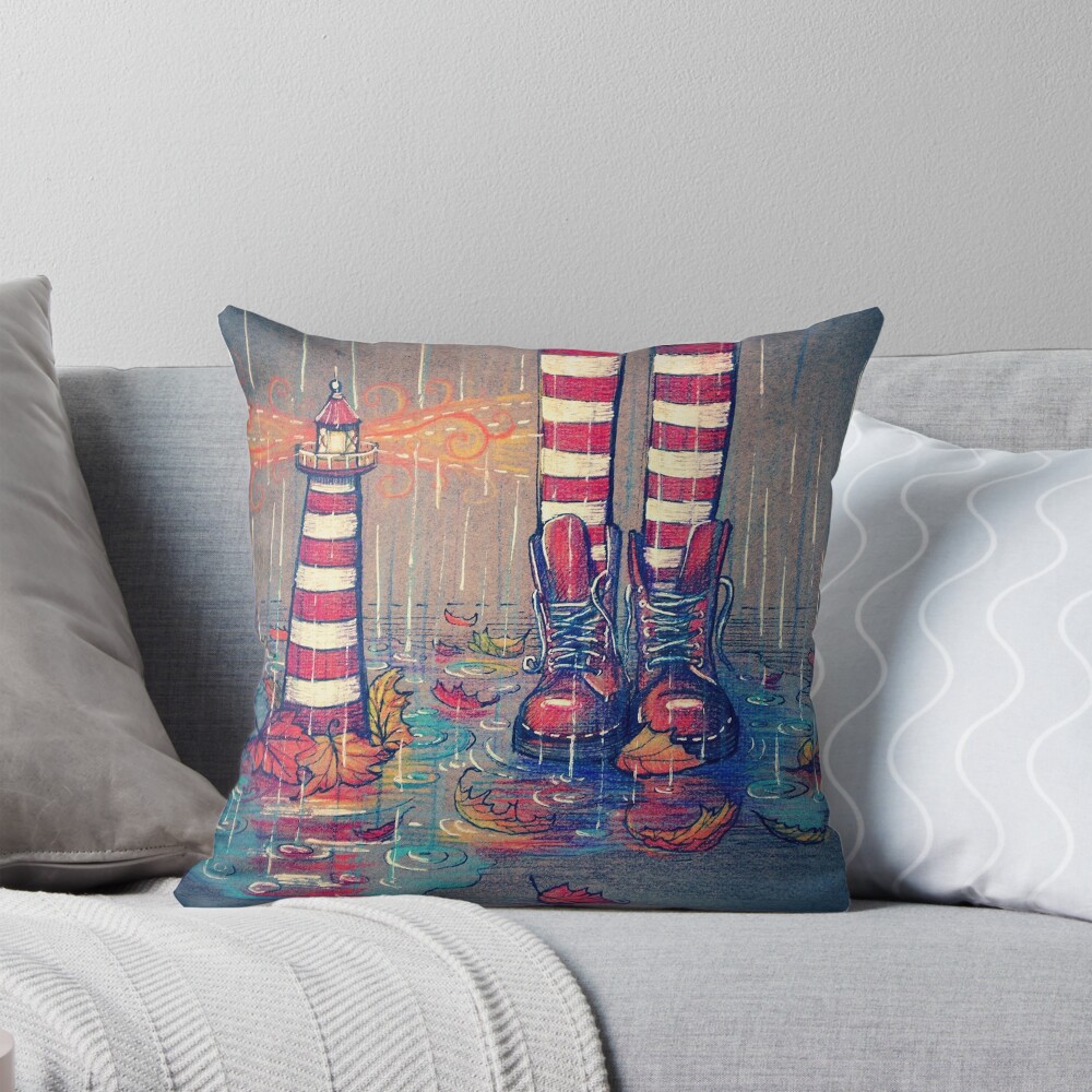 Item preview, Throw Pillow designed and sold by illustore.