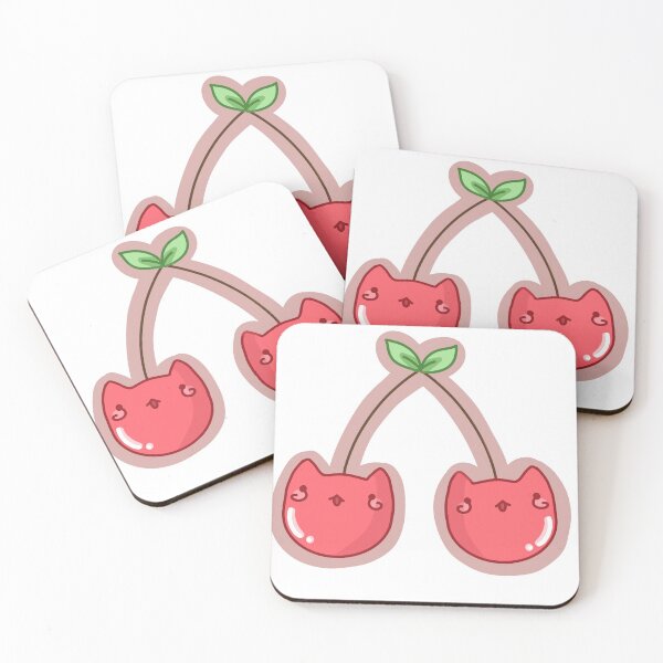 Item preview, double trouble cherry kitties designed and sold by Fruit-Basket.