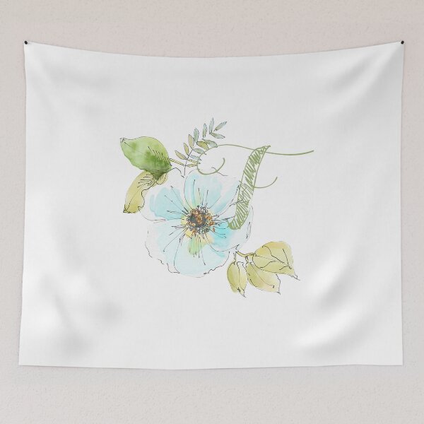 Item preview, Letter F with a flower design designed and sold by amalebraheem.