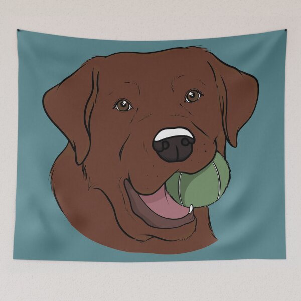 Item preview, Fox Red Labrador with Ball  designed and sold by rmcbuckeye.