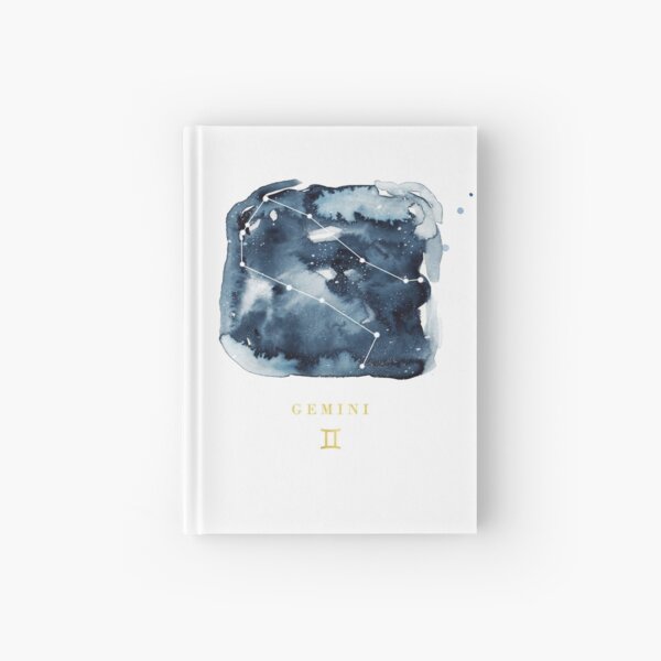 Gemini Zodiac Constellation Hardcover Journal