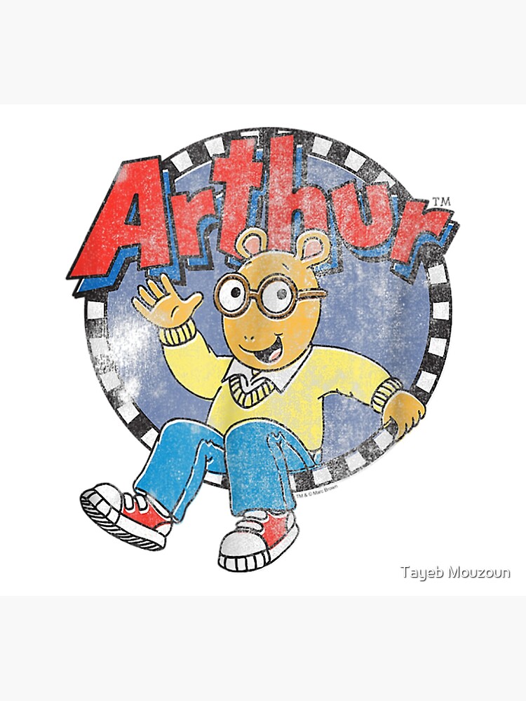 "Arthur Distressed Arthur Waving Logo" Art Print for Sale by Tayeb