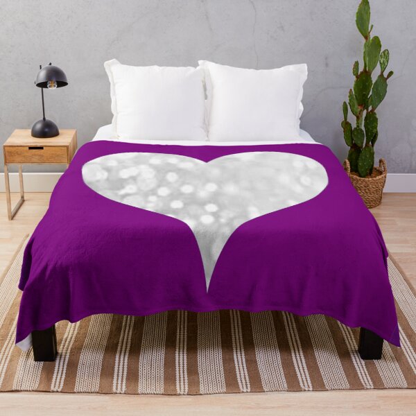 Item preview, purple with sparkly silver heart designed and sold by nigejohn.