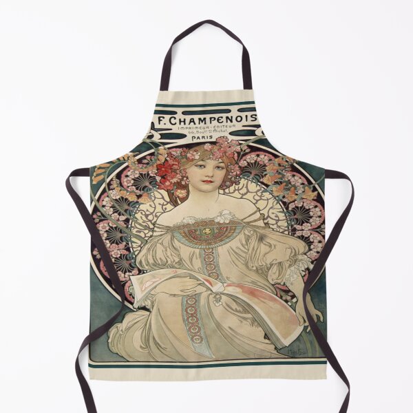 Item preview, F Champenois by Mucha 1898 - Vintage Mucha Art Reproduction designed and sold by molamode.