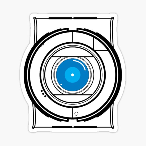 Portal 2 Wheatley Core Sticker