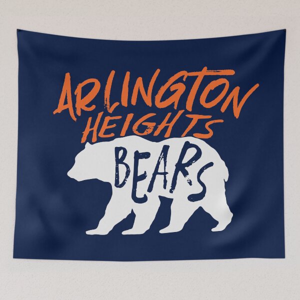 Item preview, Arlington Heights Bears Football Team Touchdown Retro Endzone Classic Bear Blue designed and sold by friendly-fox.