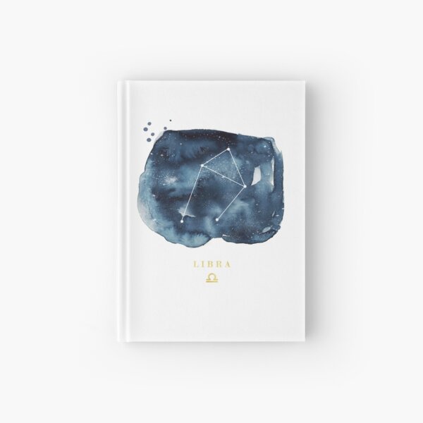 Libra Zodiac Constellation Hardcover Journal