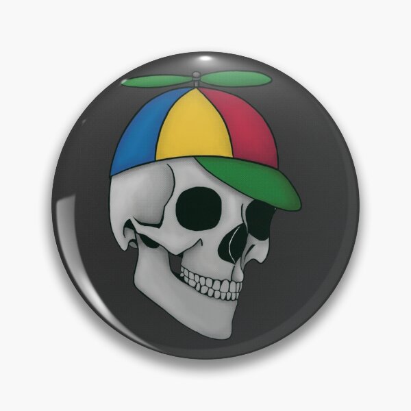 Item preview, Skull in a Propeller Hat designed and sold by pinkmonkeybird.