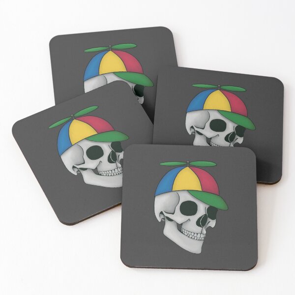 Item preview, Skull in a Propeller Hat designed and sold by pinkmonkeybird.