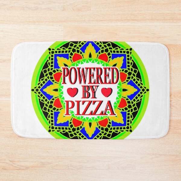 Item preview, POWERED BY PIZZA designed and sold by EdwardMonet.