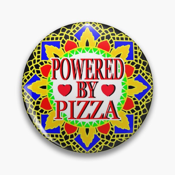 Item preview, POWERED BY PIZZA 2 designed and sold by EdwardMonet.