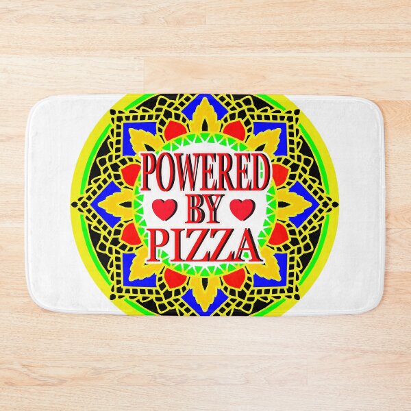 Item preview, POWERED BY PIZZA 2 designed and sold by EdwardMonet.