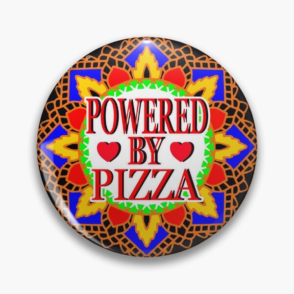 Item preview, POWERED BY PIZZA 3 designed and sold by EdwardMonet.
